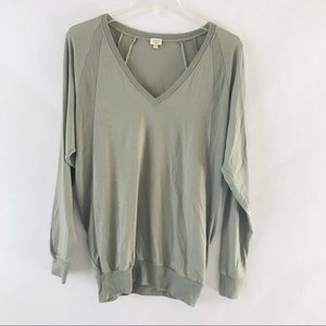 Wilfred Free V neck oversized dolman sleeve blouse